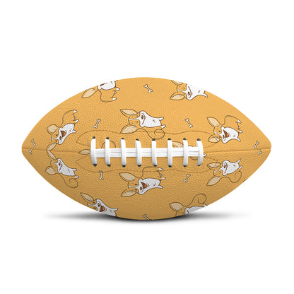 Little Corgi Pattern Print Rugby Ball