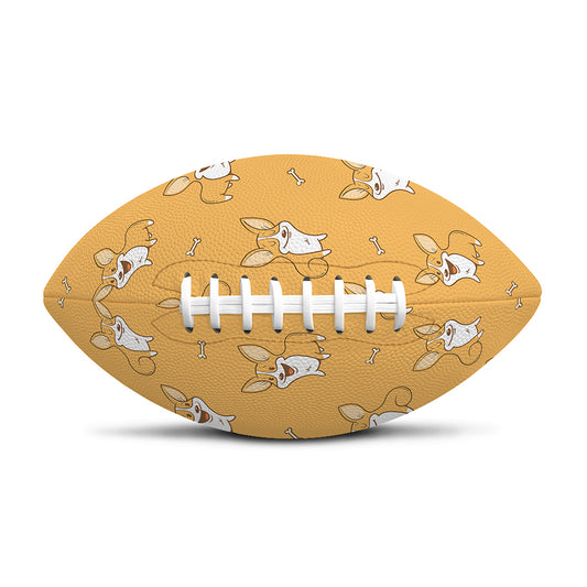 Little Corgi Pattern Print Rugby Ball