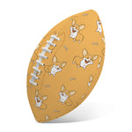 Little Corgi Pattern Print Rugby Ball