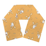 Little Corgi Pattern Print Scarf
