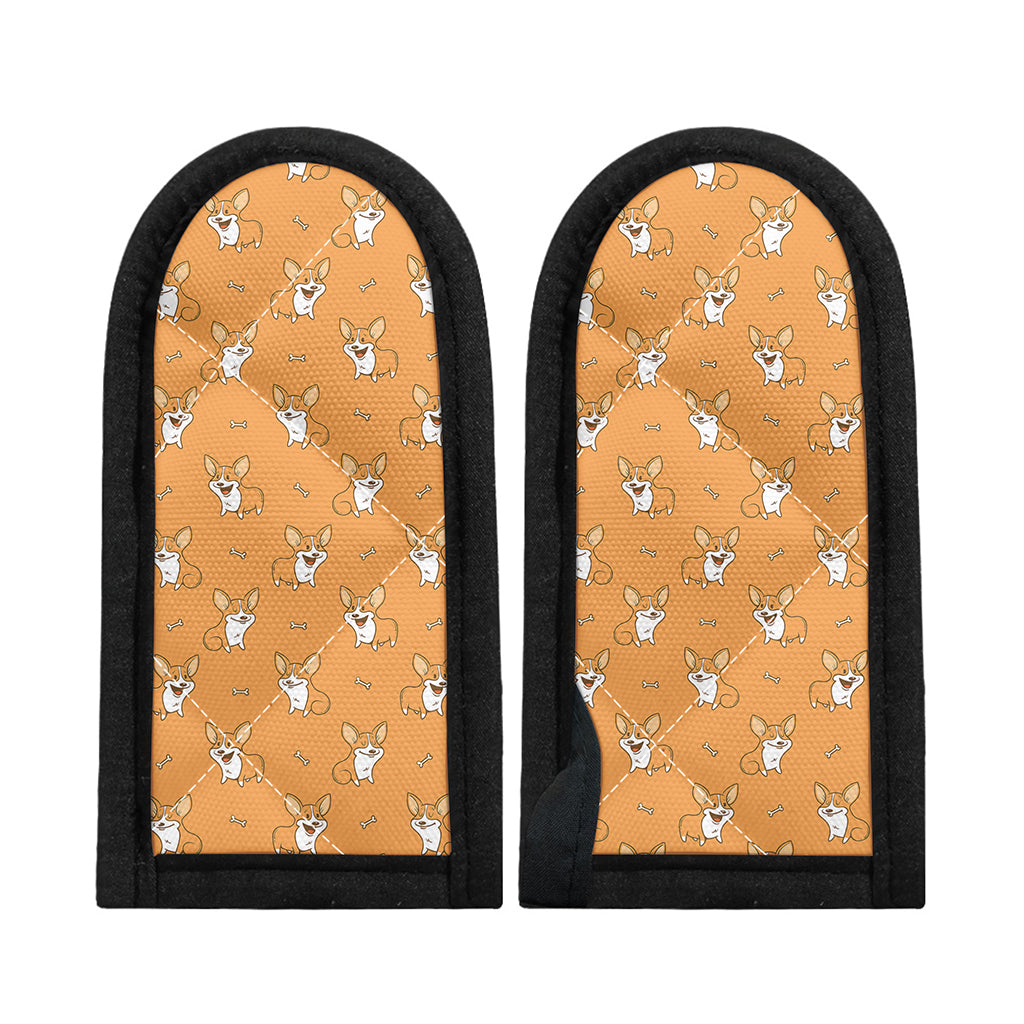 Little Corgi Pattern Print Skillet Handle Cover