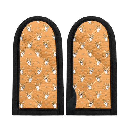 Little Corgi Pattern Print Skillet Handle Cover