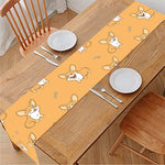 Little Corgi Pattern Print Table Runner