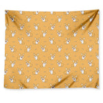 Little Corgi Pattern Print Tapestry