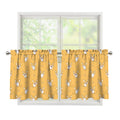 Little Corgi Pattern Print Tier Curtains