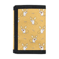 Little Corgi Pattern Print Trifold Wallet