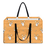 Little Corgi Pattern Print Utility Tote Bag