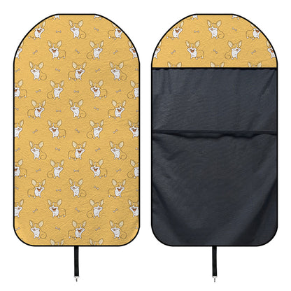 Little Corgi Pattern Print Waterproof Car Seat Cover