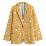 Little Corgi Pattern Print Women's Blazer