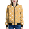 Little Corgi Pattern Print Women's Bomber Jacket