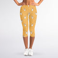 Little Corgi Pattern Print Women's Capri Leggings
