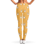 Little Corgi Pattern Print Women's Leggings