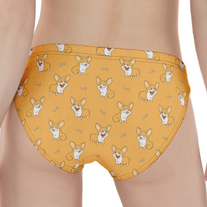 Little Corgi Pattern Print Women's Panties