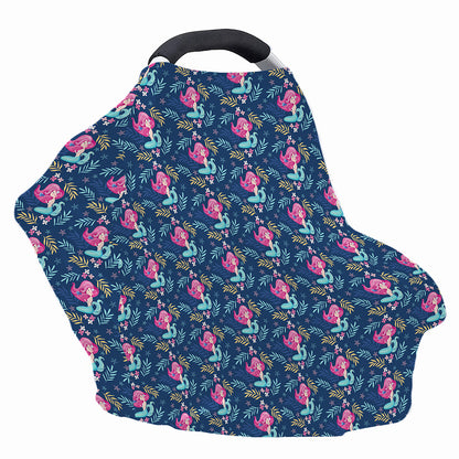 Little Cute Mermaid Pattern Print Baby Seat Cover