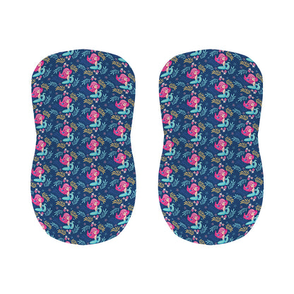 Little Cute Mermaid Pattern Print Bar Stool Covers