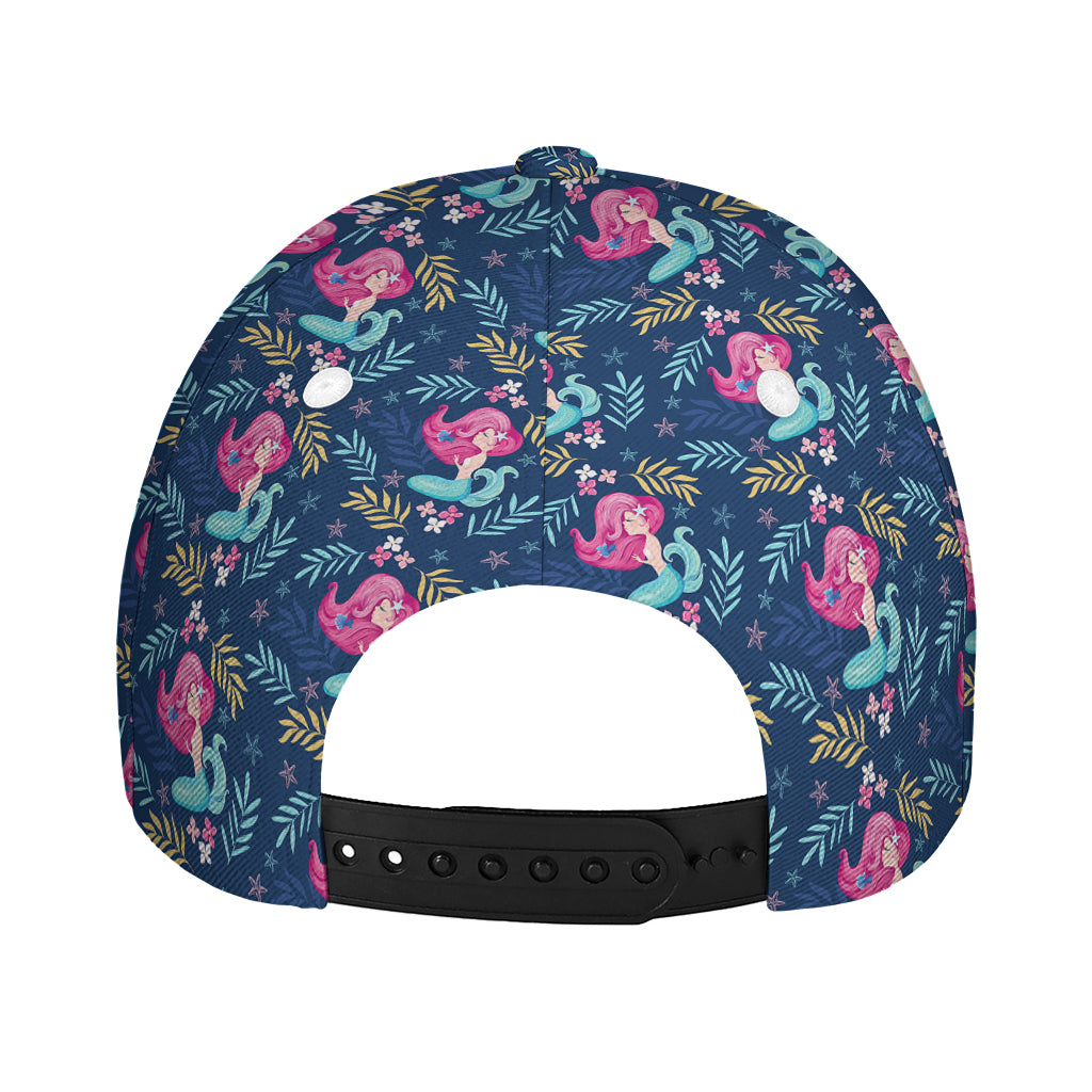Little Cute Mermaid Pattern Print Baseball Cap