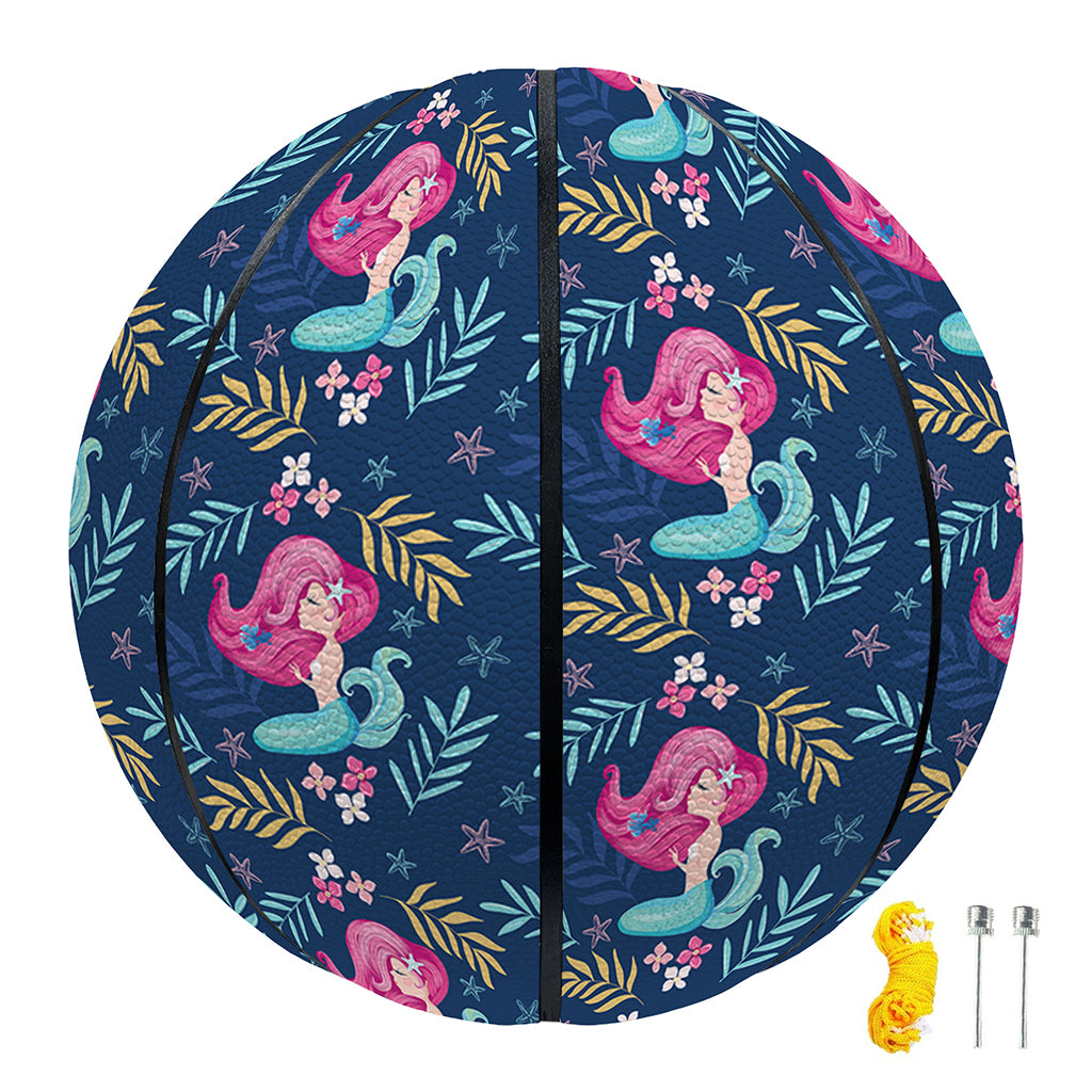 Little Cute Mermaid Pattern Print Basketball