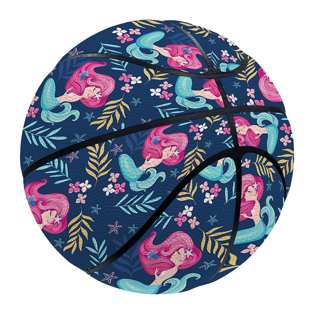 Little Cute Mermaid Pattern Print Basketball