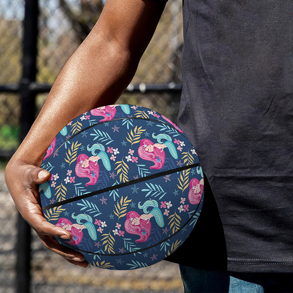 Little Cute Mermaid Pattern Print Basketball