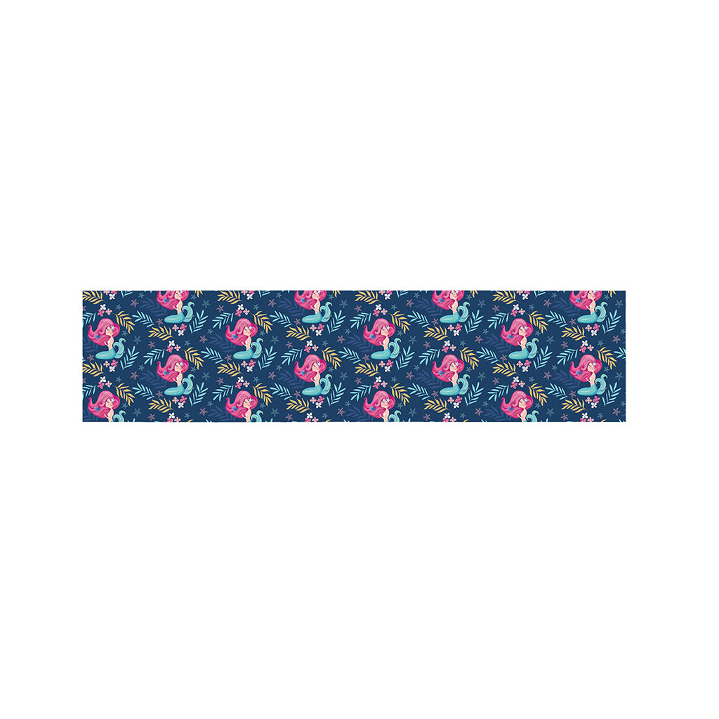 Little Cute Mermaid Pattern Print Bed Runner
