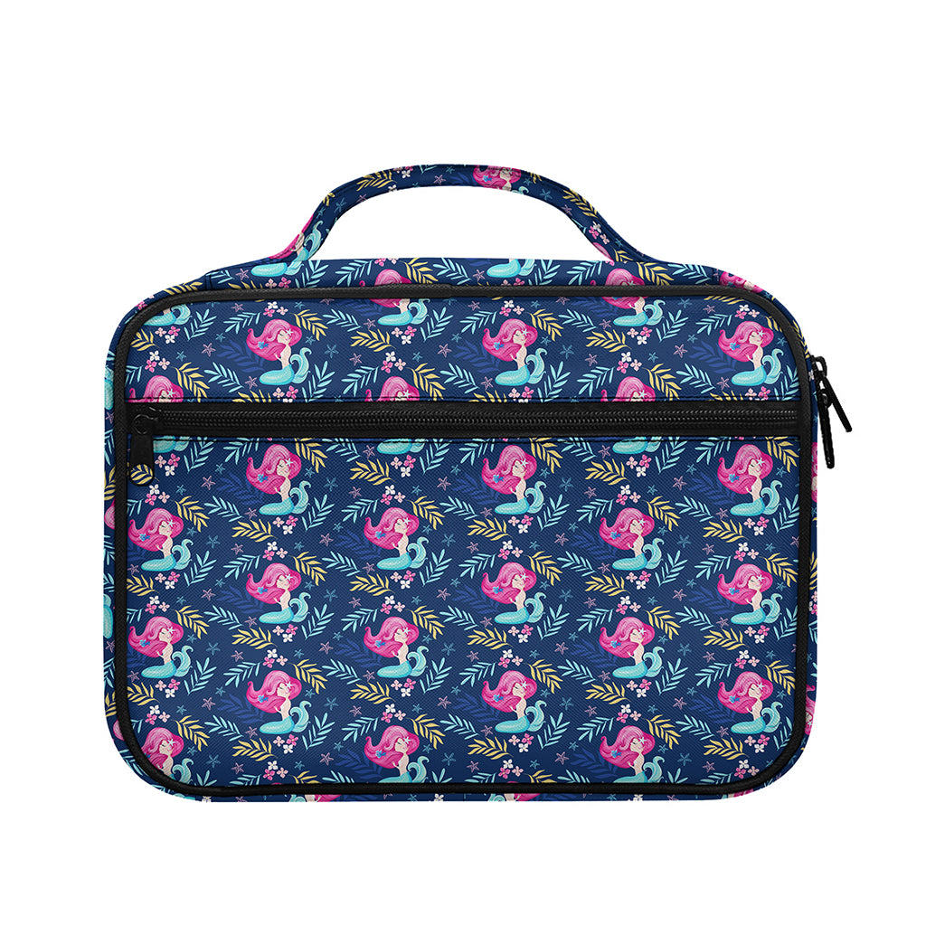Little Cute Mermaid Pattern Print Briefcase Bible Bag