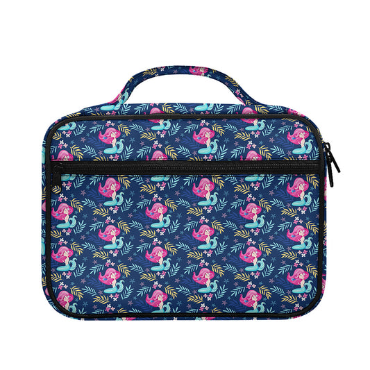 Little Cute Mermaid Pattern Print Briefcase Bible Bag