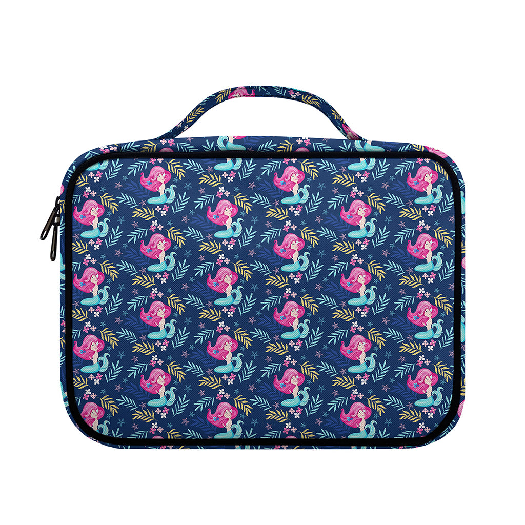 Little Cute Mermaid Pattern Print Briefcase Bible Bag