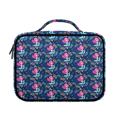 Little Cute Mermaid Pattern Print Briefcase Bible Bag