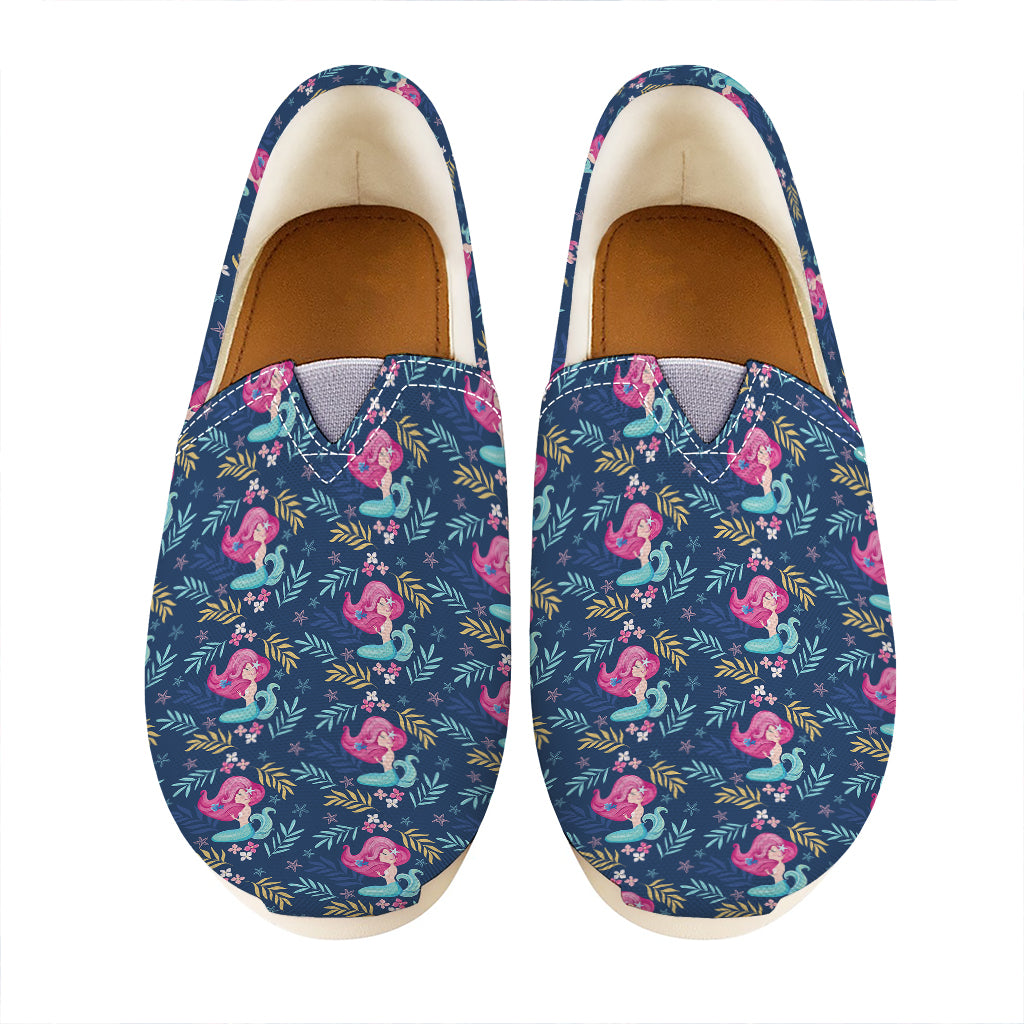 Little Cute Mermaid Pattern Print Casual Shoes