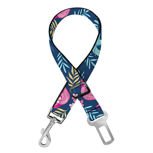 Little Cute Mermaid Pattern Print Dog Seat Belt