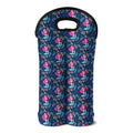 Little Cute Mermaid Pattern Print Double Neoprene Wine Tote