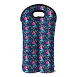 Little Cute Mermaid Pattern Print Double Neoprene Wine Tote
