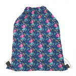 Little Cute Mermaid Pattern Print Drawstring Bag