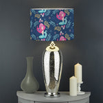 Little Cute Mermaid Pattern Print Drum Lamp Shade