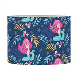 Little Cute Mermaid Pattern Print Drum Lamp Shade