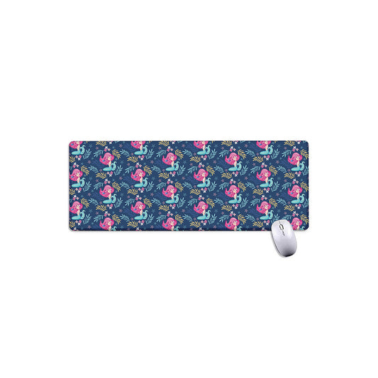 Little Cute Mermaid Pattern Print Extended Mouse Pad
