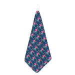 Little Cute Mermaid Pattern Print Hand Towel