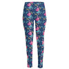 Little Cute Mermaid Pattern Print High-Waisted Pocket Leggings