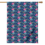 Little Cute Mermaid Pattern Print House Flag