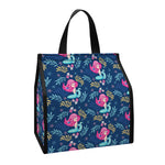 Little Cute Mermaid Pattern Print Insulated Lunch Tote