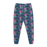 Little Cute Mermaid Pattern Print Jogger Pants