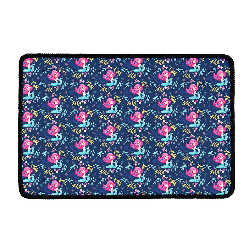 Little Cute Mermaid Pattern Print Kitchen Mat