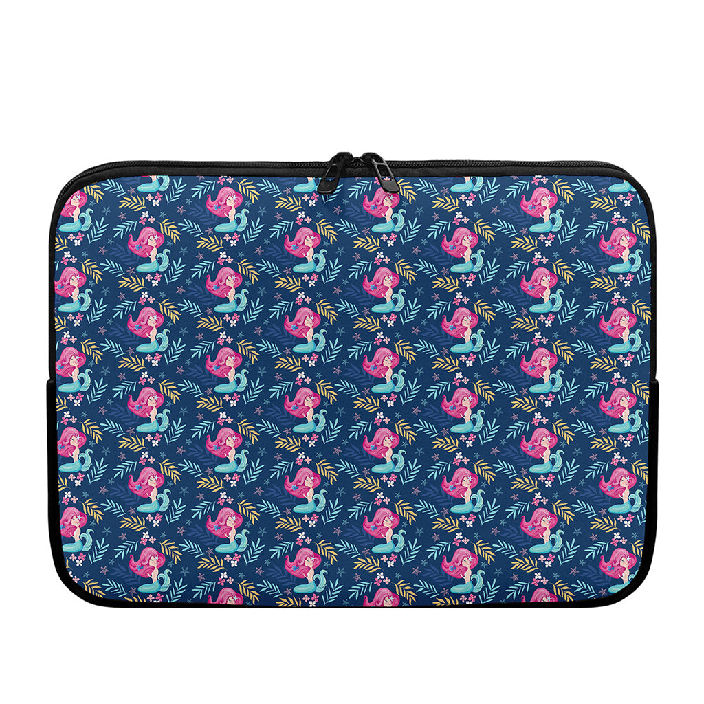 Little Cute Mermaid Pattern Print Laptop Sleeve