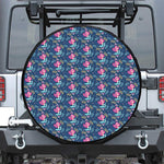 Little Cute Mermaid Pattern Print Leather Spare Tire Cover