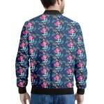 Little Cute Mermaid Pattern Print Men's Bomber Jacket