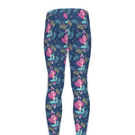 Little Cute Mermaid Pattern Print Men's leggings