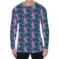 Little Cute Mermaid Pattern Print Men's Long Sleeve T-Shirt