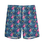 Little Cute Mermaid Pattern Print Men's Sports Shorts