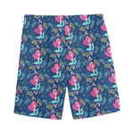 Little Cute Mermaid Pattern Print Men's Sports Shorts