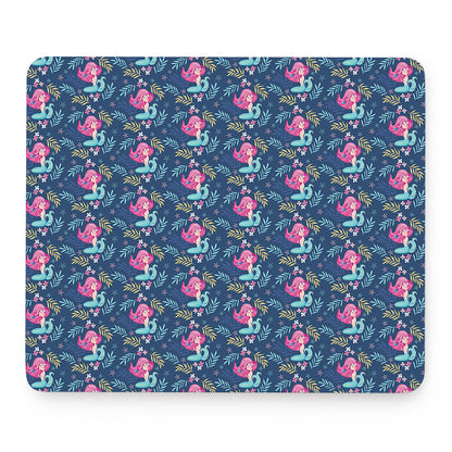 Little Cute Mermaid Pattern Print Mouse Pad